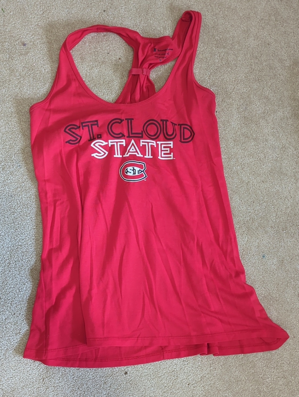 St. Cloud State Red Racerback Tank Top